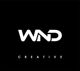 Fototapeta na wymiar WND Letter Initial Logo Design Template Vector Illustration