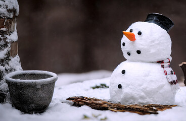 Muñeco de nieve navidad