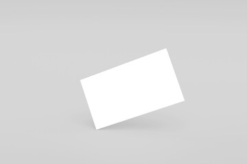 Blank clean business card mockup template. Mock-up design for presentation branding