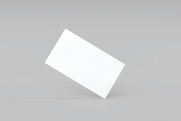 Blank clean business card mockup template. Mock-up design for presentation branding