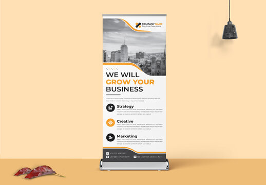 Roll-Up Business Banner Layout