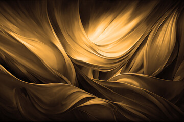 Gold yellow background texture, wavy silky black, golden and brownish shades of colors beautiful, hot and flowing design