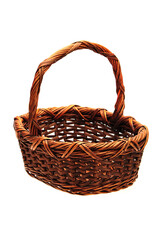 Fototapeta na wymiar empty basket on white background