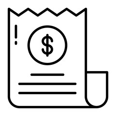 Grab this premium vector icon of invoice in trendy style