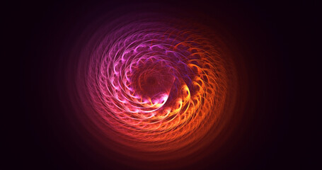 3D rendering abstract round light background