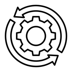 production vector icon isolated on white background