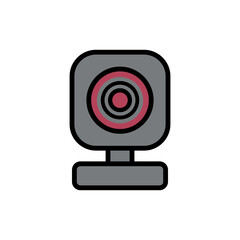 Webcam sign icon.