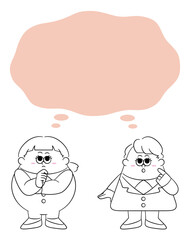 考え事をするビジネスウーマン二人