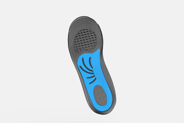 Frido Gel Cloud Ultra Comfortable Trimmable Insole, Prevents Heel, Leg and Back Pain, Soft and Bouncy Feel. 3d illustration