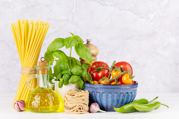 Ingredients for cooking. Italian cuisine