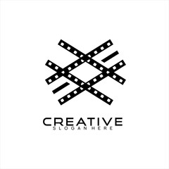 Fototapeta na wymiar Unique studio vector logo design.
