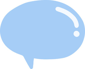 hand draw pastel speech bubble