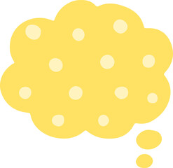 hand draw pastel speech bubble