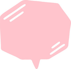 Obraz premium hand draw pastel speech bubble
