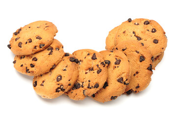 Cookies on a white background
