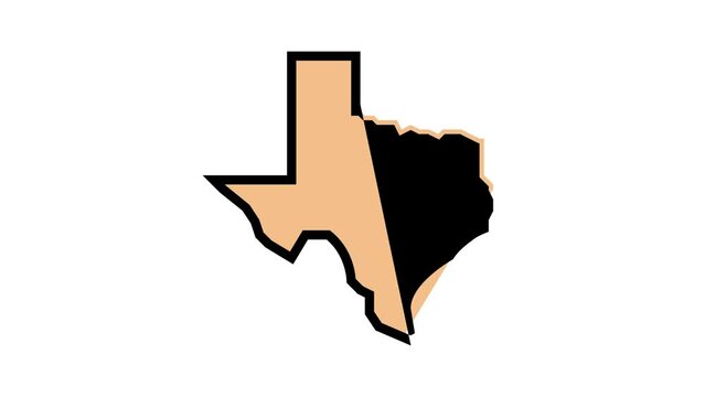 texas state color icon animation