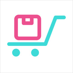 Package Dolly Icon Two Color