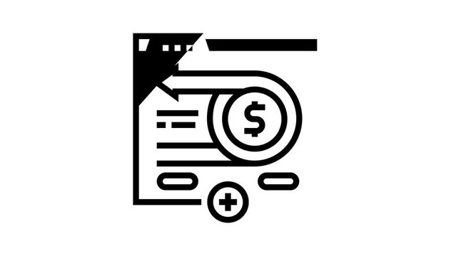 money back line icon animation