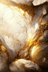 White and gold luxury marble background	