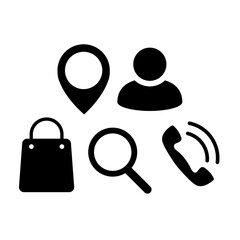 連絡関係アイコンセット