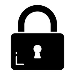 Lock vector icon modern design isolated on white background