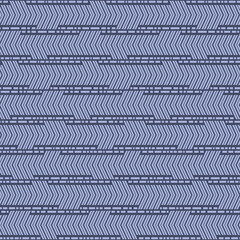 Japanese Arrow Tail Stripe Vector Seamless Pattern