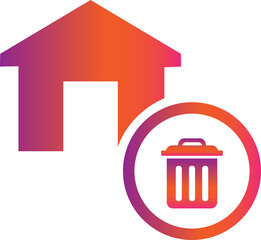 delete home icon