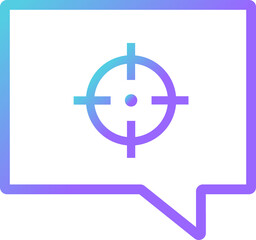 target chat modern gradient icon
