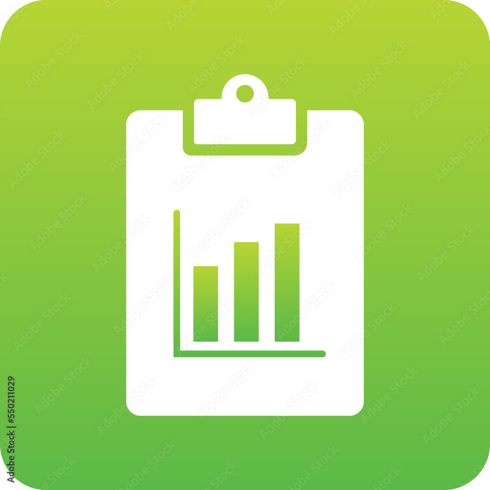 Poster business chart task gradient icon