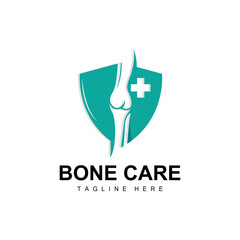Bone Care Logo, Body Health Vector, Design For Bone Health, Pharmacy, Hospital, Health Product Brand
