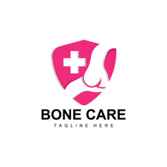 Obraz premium Bone Care Logo, Body Health Vector, Design For Bone Health, Pharmacy, Hospital, Health Product Brand