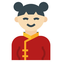 girl flat icon