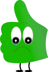 Grüner Daumen traurig