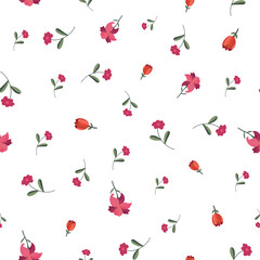 Seamless floral vector pattern. Perfect for modern wallpaper, fabric, home decor, and wrapping projects.