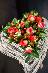 nice bouquet in the hands