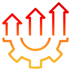 analysis gradient line icon