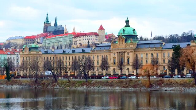 Straka Academy and St Vitus Cathedral, Prague, Czechia