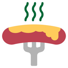 sausage flat icon