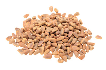 Pine Nuts Isolated on White Background