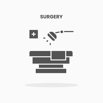 Surgery icon vector illustration glyph style. Great used for web, app, digital product, presentation, UI and many more.
