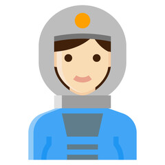 astronaut flat icon