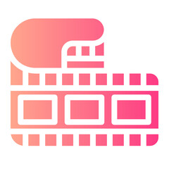 Obraz premium camera roll gradient icon