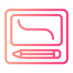 whiteboard gradient icon