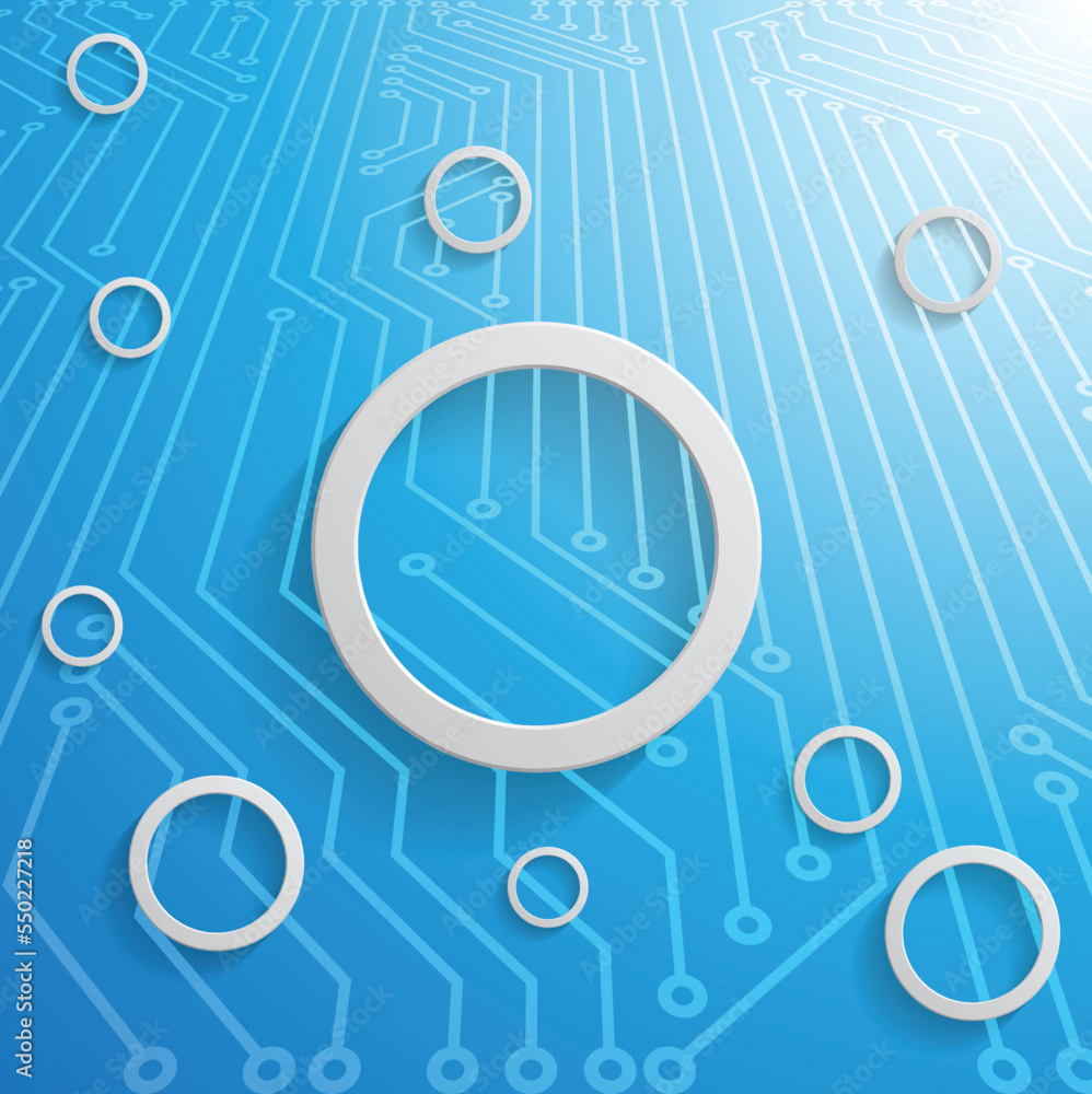Poster ech modern retro futuristic background .vector design composition with various technology elements .