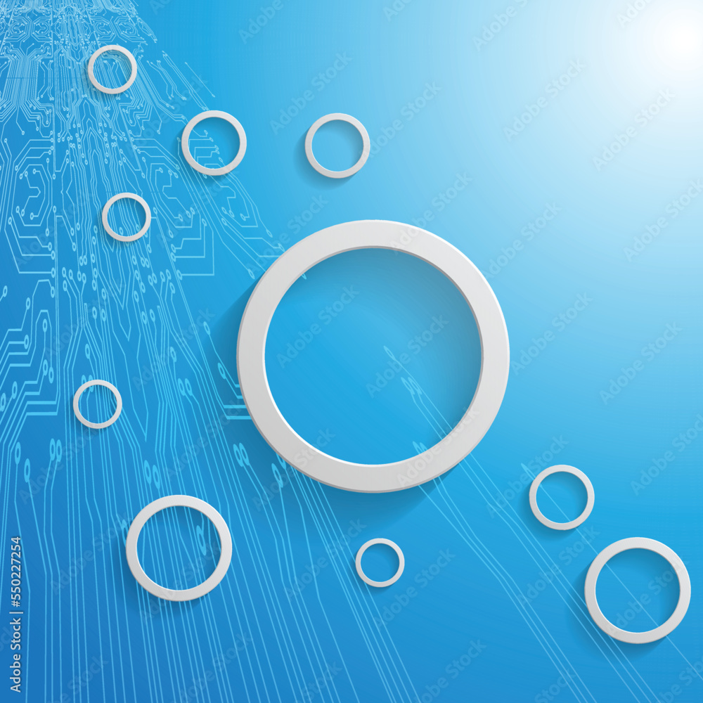 Poster ech modern retro futuristic background .vector design composition with various technology elements .