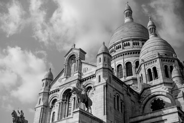 Basilica of the Sacred Heart of Montmartre in Paris, France