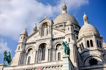 Basilica of the Sacred Heart of Montmartre in Paris, France