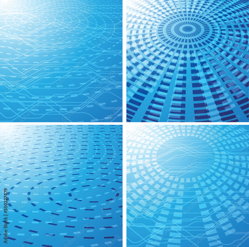 Aufkleber ech modern retro futuristic background .vector design composition with various technology elements .