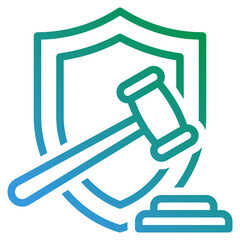 legal gradient line icon