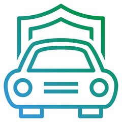 motor gradient line icon